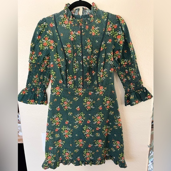 Laura Ashley Dresses Laura Ashley X Uo Maisy Mock Neck Mini Dress